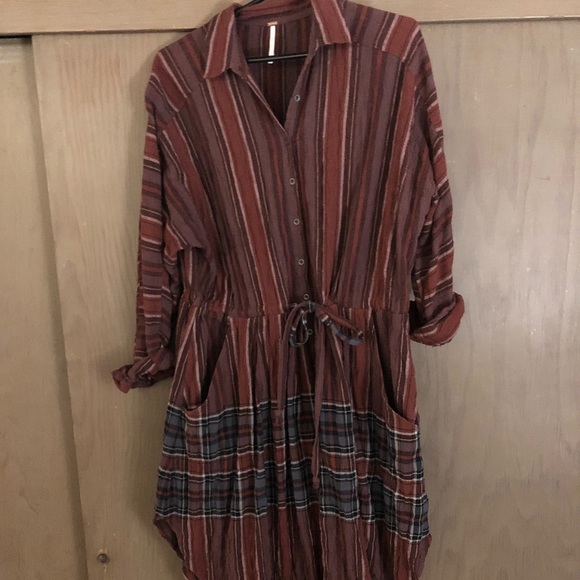 Free People Ray of Light Extreme Button Down Small - Picture 5 of 8